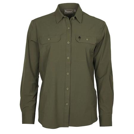 Γυναικείο Πουκάμισο Με Μακριά Μανίκια Pinewood Everyday Travel L/S W - Πράσινο