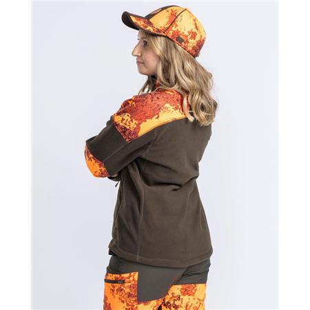 ΓΥΝΑΙΚΕΊΟ ΦΛΙΣ PINEWOOD SMÅLAND HUNTERS CAMOU FLEECE - ΚΑΦΈ/STRATA BLAZE