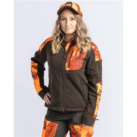 ΓΥΝΑΙΚΕΊΟ ΦΛΙΣ PINEWOOD SMÅLAND HUNTERS CAMOU FLEECE - ΚΑΦΈ/STRATA BLAZE