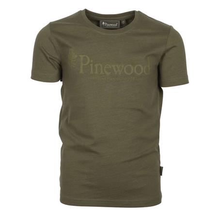 Παιδικό Κοντομάνικο Μπλουζάκι Pinewood Outdoor Life Kid - Ελιά